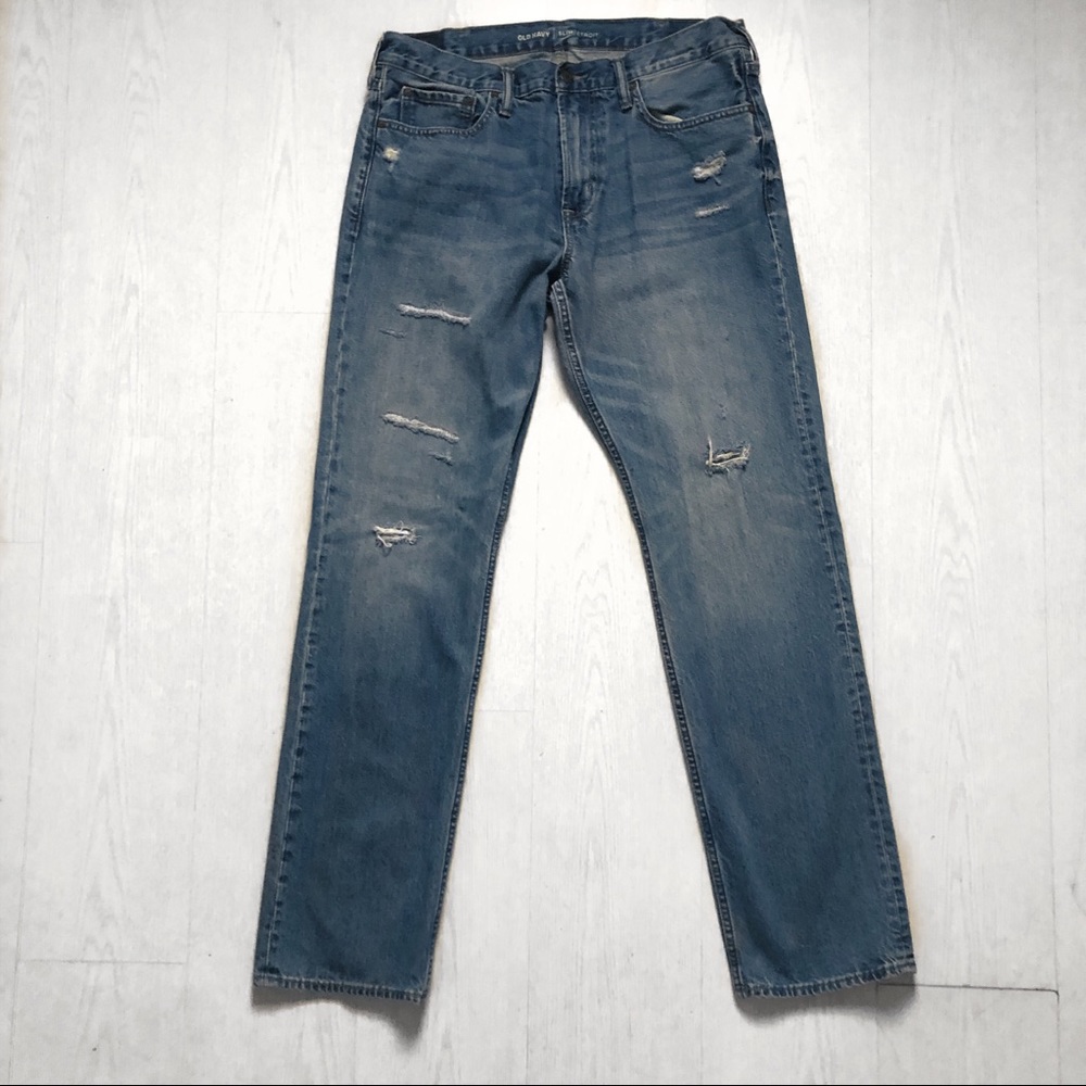 Old Navy Slim Ripped distressed Jeans
